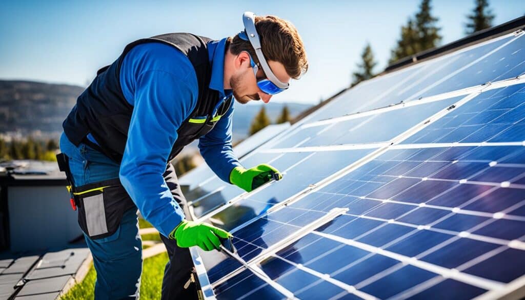 solar panel maintenance