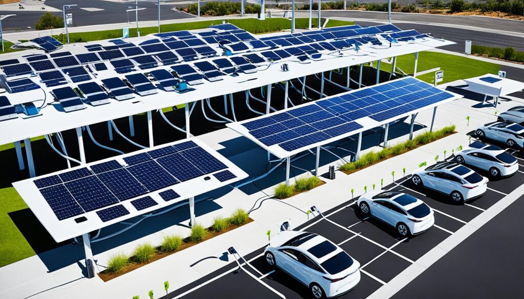 solar-powered vehicle charging infrastructure