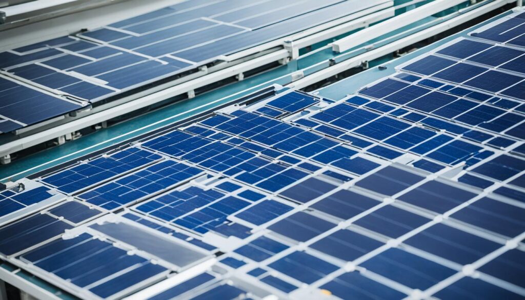 solar panel production