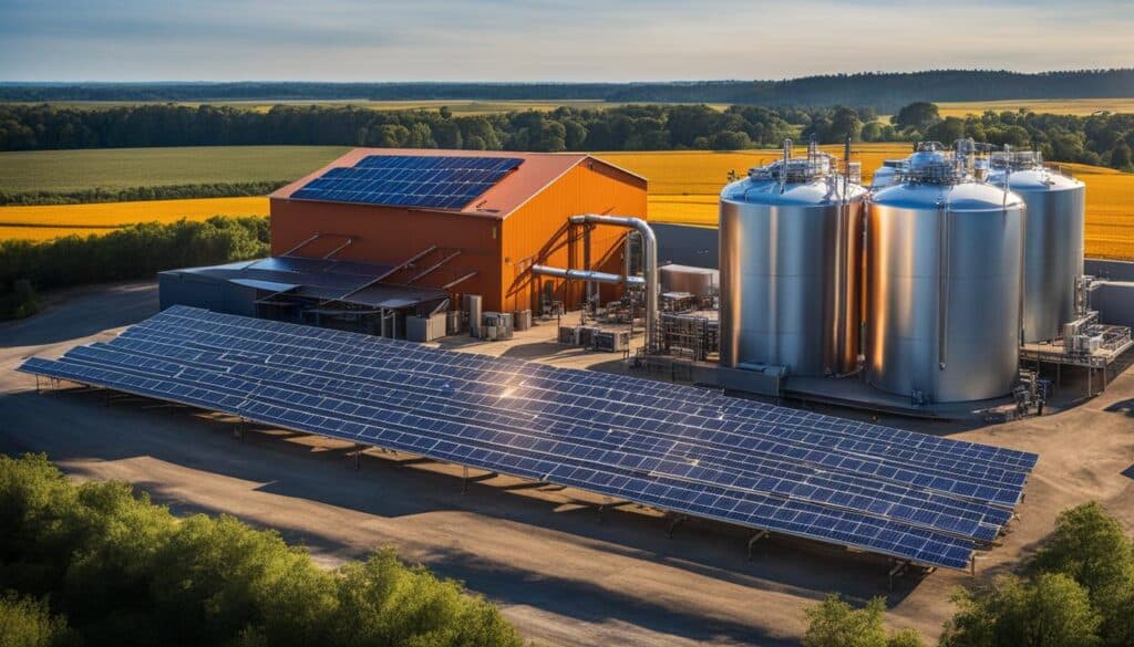 solar power in brewing process