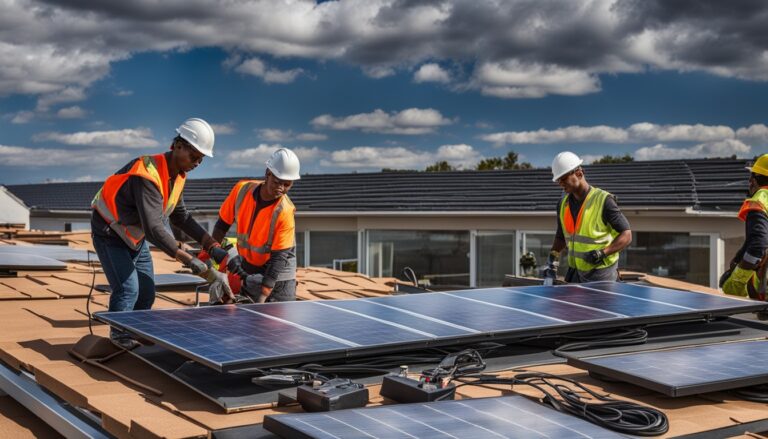 solar panel installation